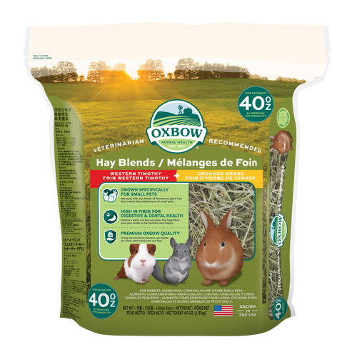 Oxbow Animal Health Hay Blends Western Timothy & Orchard Small Treat 40oz - Small - Pet