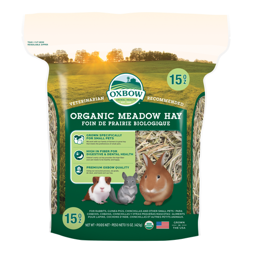 Oxbow Animal Health Organic Meadow Hay Small Treat 15oz - Small - Pet