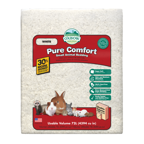 Oxbow Animal Health Pure Comfort Small Bedding White 72L - Small - Pet