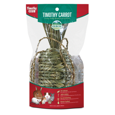Oxbow Animal Health Timothy CLUB Carrot Small Treat One Size - Small - Pet