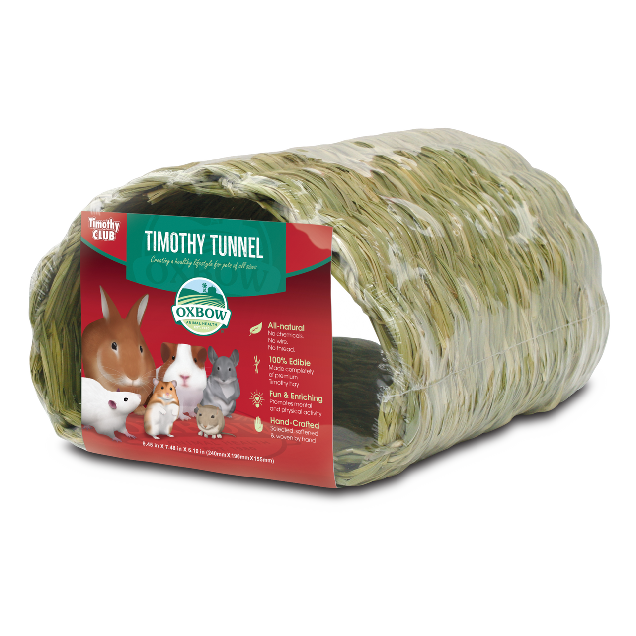 Oxbow Animal Health Timothy CLUB Timothy Hay Small Animal Tunnel Tan One Size