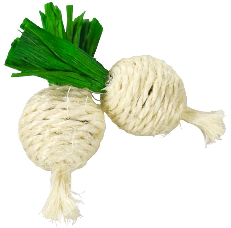 A & E Cages Nibbles Turnip Twins Chew Small Animal Chew Toy 644472991703