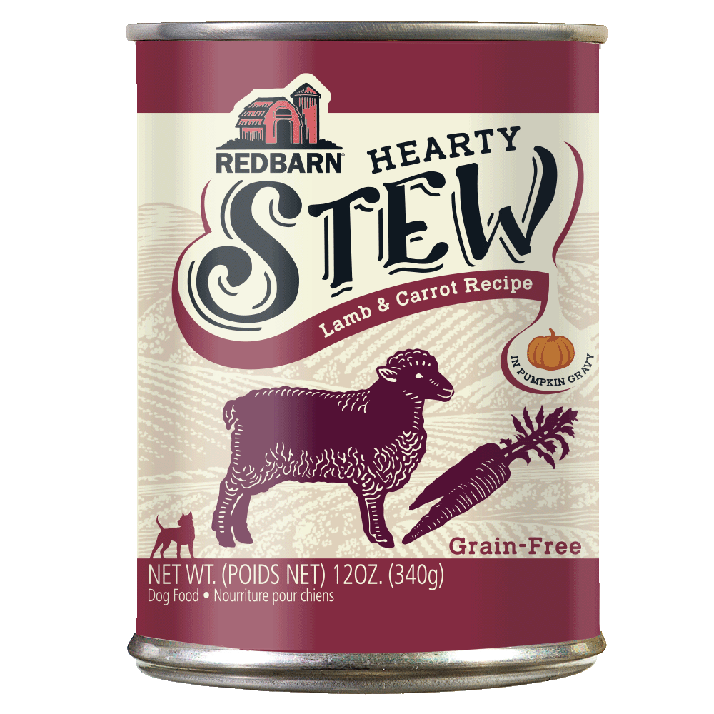 Redbarn Pet Products Hearty Stew All Life Stages Canned Dog Food Lamb & Carrot 12ea/12 oz 785184105191