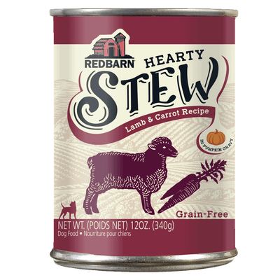 Redbarn Pet Products Hearty Stew All Life Stages Canned Dog Food Lamb & Carrot 12ea/12 oz 785184105191