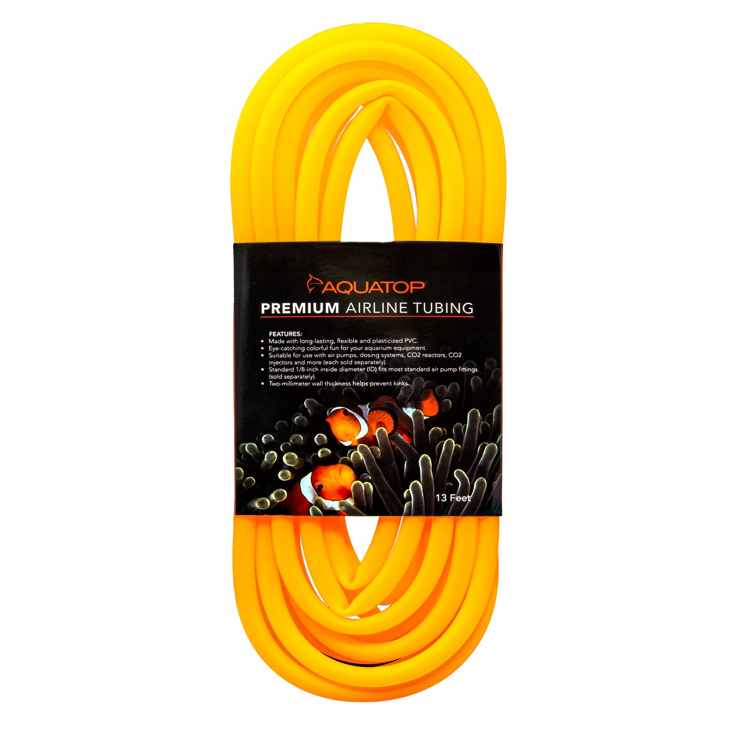 Aquatop Airline Tubing Neon Orange 13 ft 850047393548