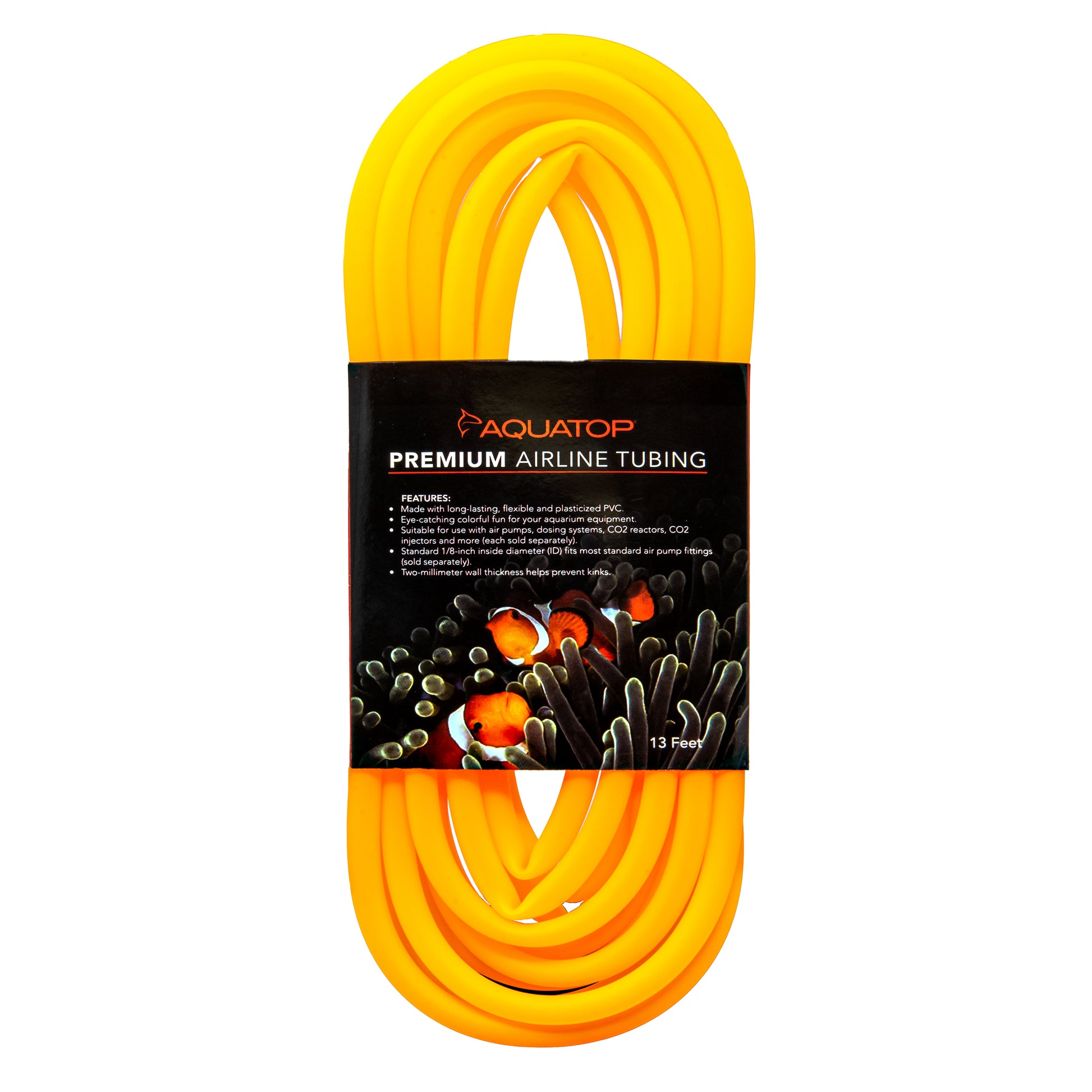 Aquatop Airline Tubing Neon Orange 13 ft 850047393548