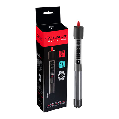 Aquatop Quartz Platinum Glass Heater 10-15 gal, 50 W 810281019031