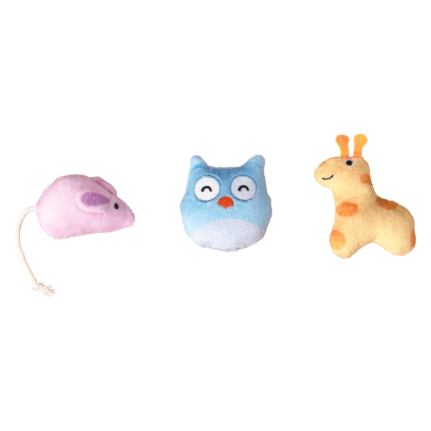 Spot Cuddly Cat Toys 3 pk 077234522271