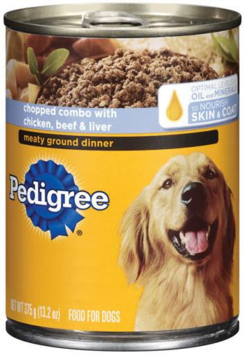 PEDIGREE TRADITIONAL GROUND DINNER Chopped Chicken, Beef & Liver 12/13.2z {L-1}798362 023100010779