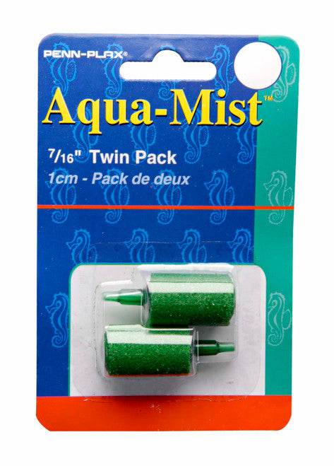 Penn - Plax Aqua - Mist Air Stone Cylinder Green 0.44 in 2 Pack - Aquarium