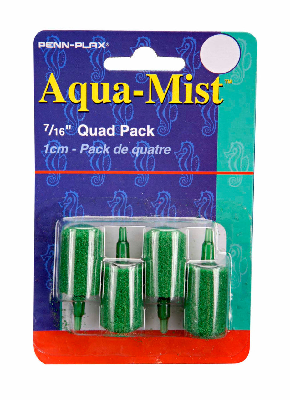 Penn-Plax Aqua-Mist Air Stone Cylinder Green 0.44 in 4 Pack