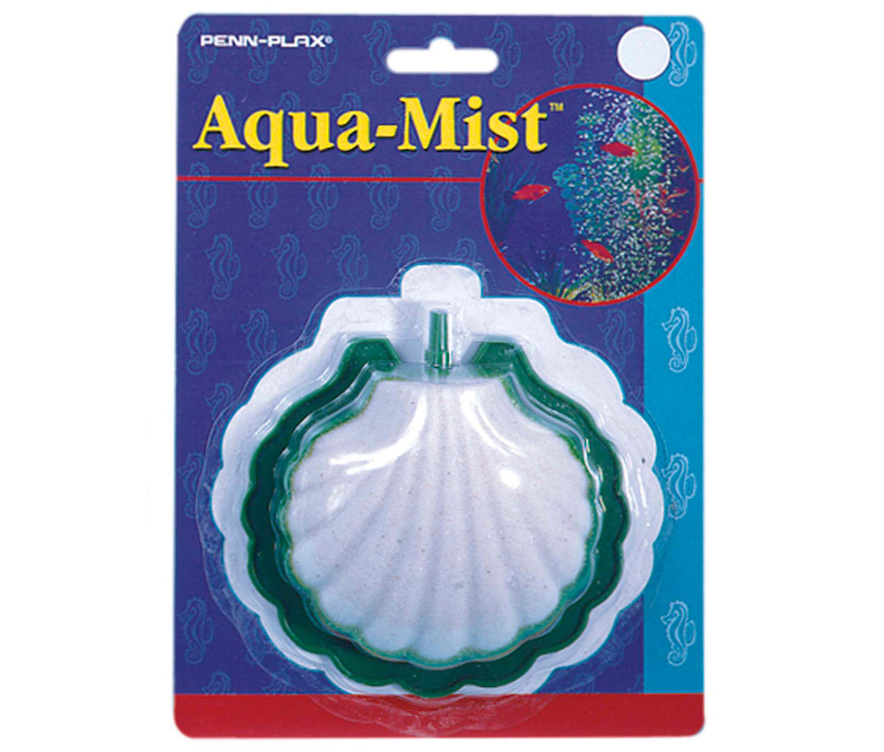 Penn-Plax Aqua-Mist Air Stone Shell White, Green