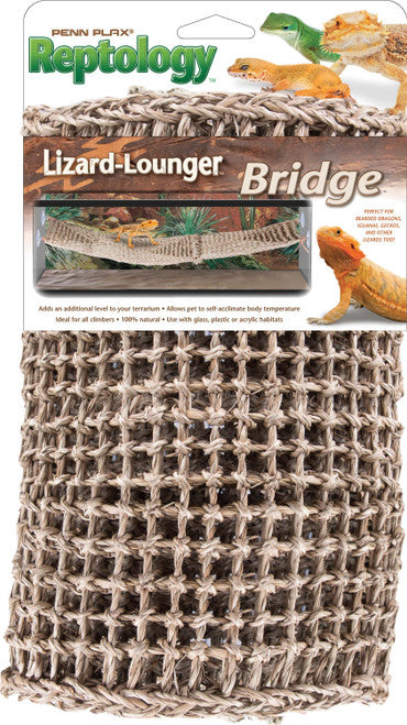 Penn - Plax Bridge Lizard Lounger Brown 38 in x 14 - Reptile