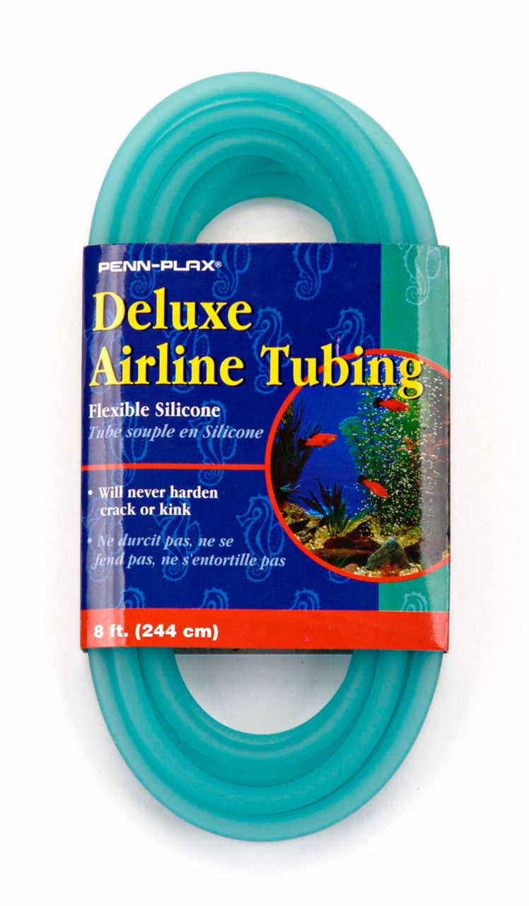 Penn-Plax Deluxe Silicone Airline Tubing Blue 3/16 in x 8 ft