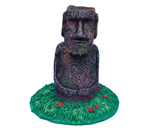 Penn - Plax Easter Island Statue Multi - Color 2.5 in Mini - Aquarium