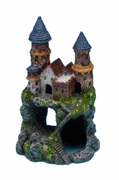 Penn - Plax Enchanted Castle Aquarium Ornament Multi - Color 5in SM