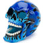 Penn - Plax Flaming Skull Aquarium Ornament Blue 3.5in MD