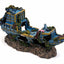 Penn - Plax Pirate Treasure Ship Aquarium Ornament Multi - Color 3in SM