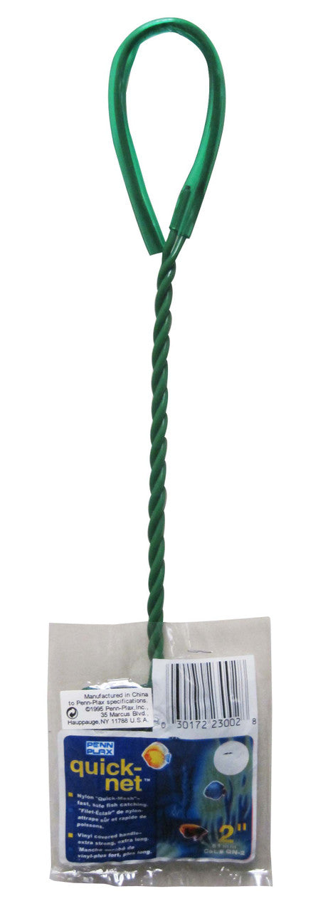 Penn-Plax Quick-Net Standard Handle Green 2 Inches X 1.75 Inches