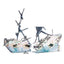 Penn - Plax Split Shipwreck Air Aquarium Ornament Blue White