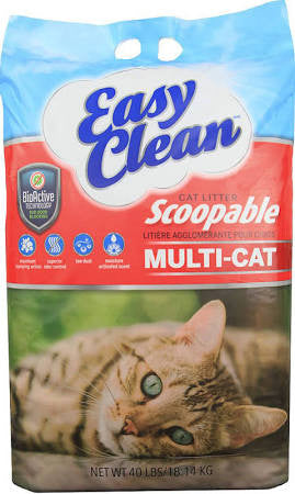 Pestell Easy Clean Multi-Cat Scoopable Cat Litter 40lb {L-1}683063 068328061844