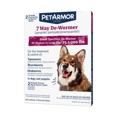 Pet Armor De Worm Lg Dog 2ct{L - 1} 183120