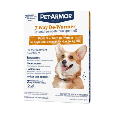 Pet Armor De Worm Sm Dog 2ct{L-1} 183119 073091026419