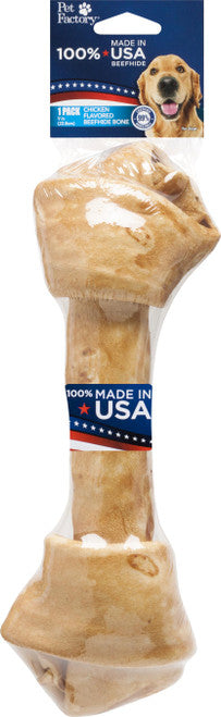 Pet Factory USA 9 - 10’ Chicken Basted Bone {L - 1} 949060 - Dog