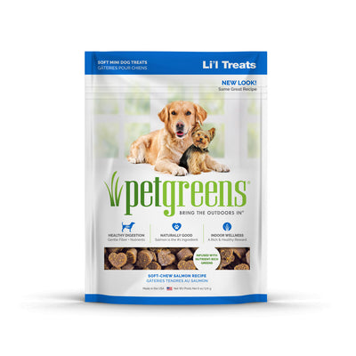 Pet Greens Li'l Treats Soft Mini Dog Treats Salmon 6 oz