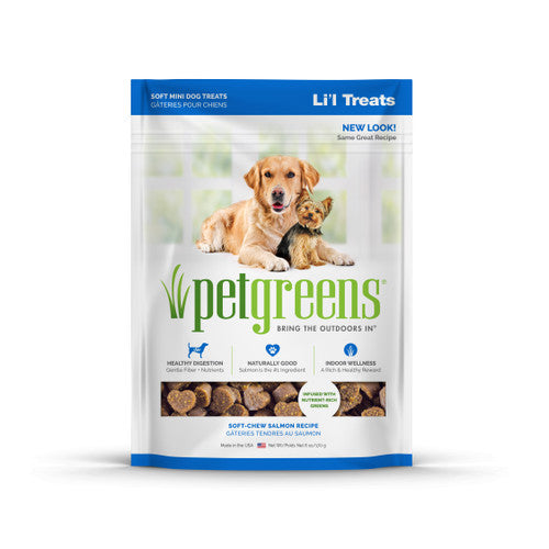 Pet Greens Li’l Treats Soft Mini Dog Salmon 6 oz