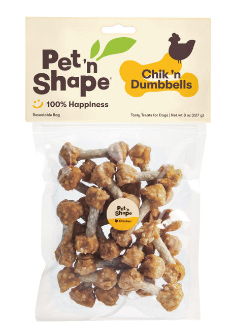 Pet ’N Shape Chik Dumbbells Dog Treat 8 oz