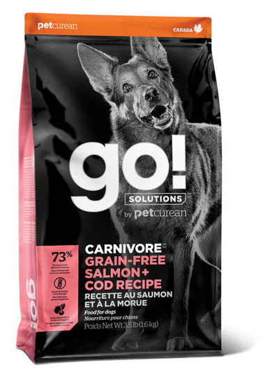 Petcurean GO! CARNIVORE Grain Free Salmon + Cod Recipe for dogs 3.5lb C=6 {L - 1}152238 - Dog