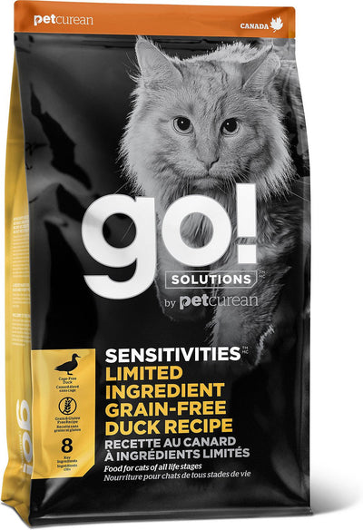 Petcurean GO! SENSITIVE LID GRAIN FREE DUCK CAT FOOD 16lb ÿPETCUREAN PET FOODS LTD {L-1} 152289 815260005937