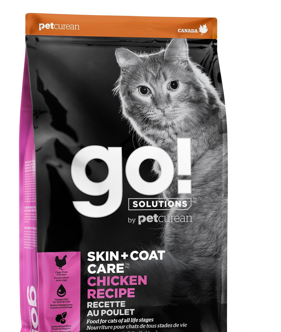 Petcurean Go! Skin & Coat Care Chicken Recipe for Cats 8lb {L-1}152221 815260002998