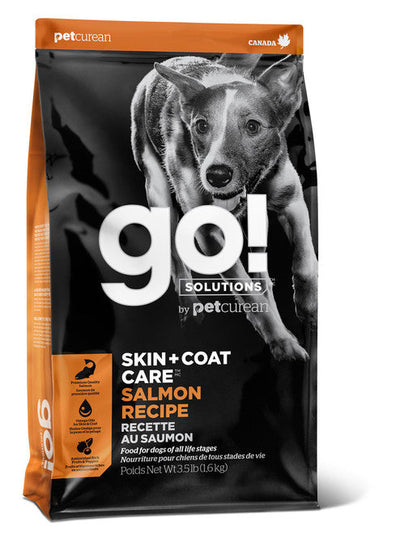 Petcurean Go! Skin & Coat Care Salmon Dog Food 3.5lb C=6 {L - 1}152212