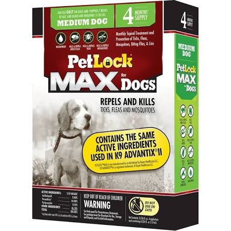 PetLock Max Medium Dog 4ct {L+1} 183034 818145012044