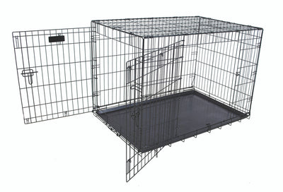 Petmate 2 Door Training Retreat Dog Kennel Black 42 in