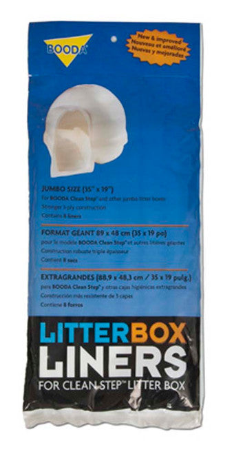 Petmate Cleanstep Litter Box Liners White 8 Count Jumbo - Cat