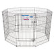 Petmate Exercise Pen with Door Black 42 in - Dog