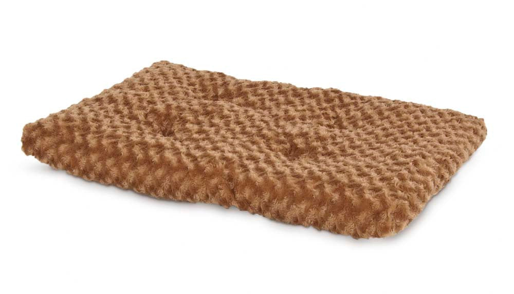 Petmate Plush Kennel Dog Mat Tobacco Brown 20 Inches X 14 Inches