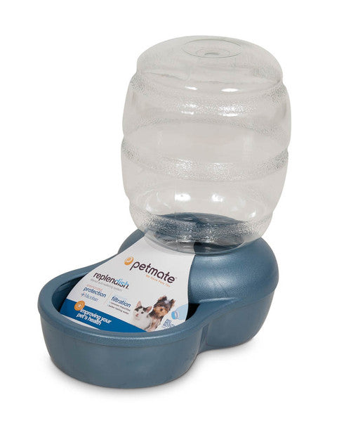 Petmate Replendish Water With Microban Pearl Peacock Blue XXS - Dog