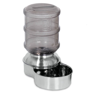 Petmate Replenish Waterer Stainless Steel Steel/Smoke SM - Dog