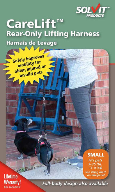 PetSafe CareLiftT Rear Support Dog Harness Black/Red SM