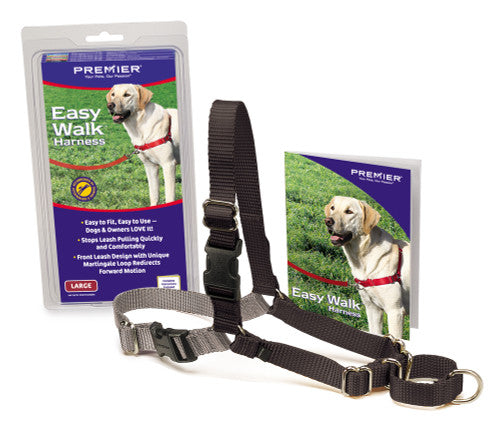 PetSafe Easy Walk Dog Harness Black/Silver LG