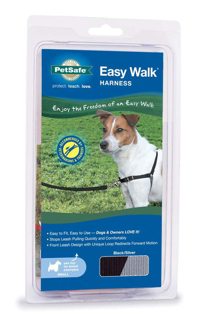 PetSafe Easy Walk Dog Harness Black/Silver SM