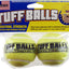 Petsport USA Tuff Ball Dog toy Yellow 2 Pack 2.5