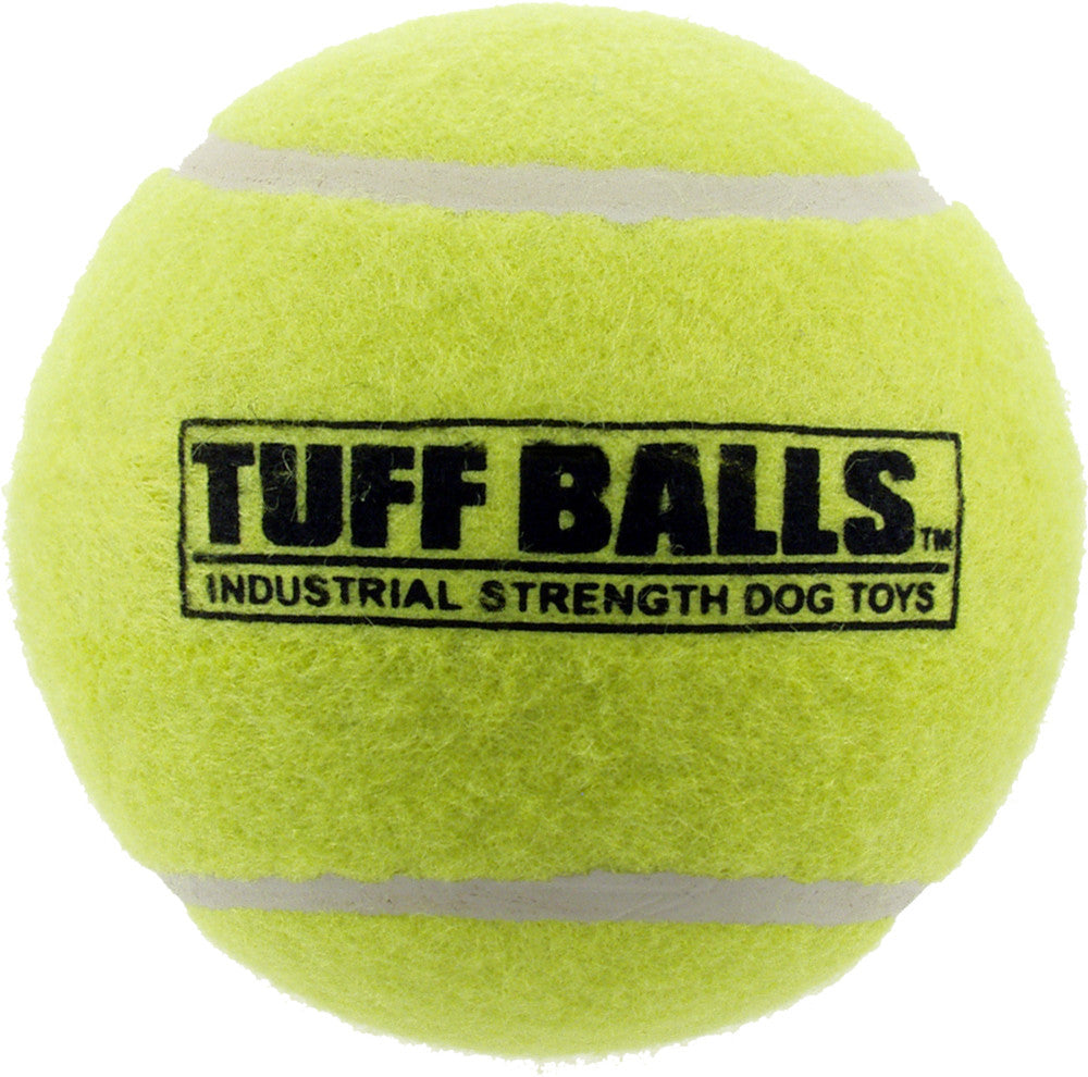 Petsport USA Tuff Ball Dog toy Yellow Bulk 2.5 in