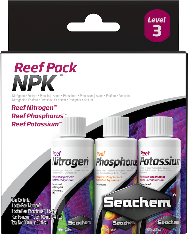 Seachem Laboratories Reef Supplement Pack NPK Level-3 3 pk 000116013406