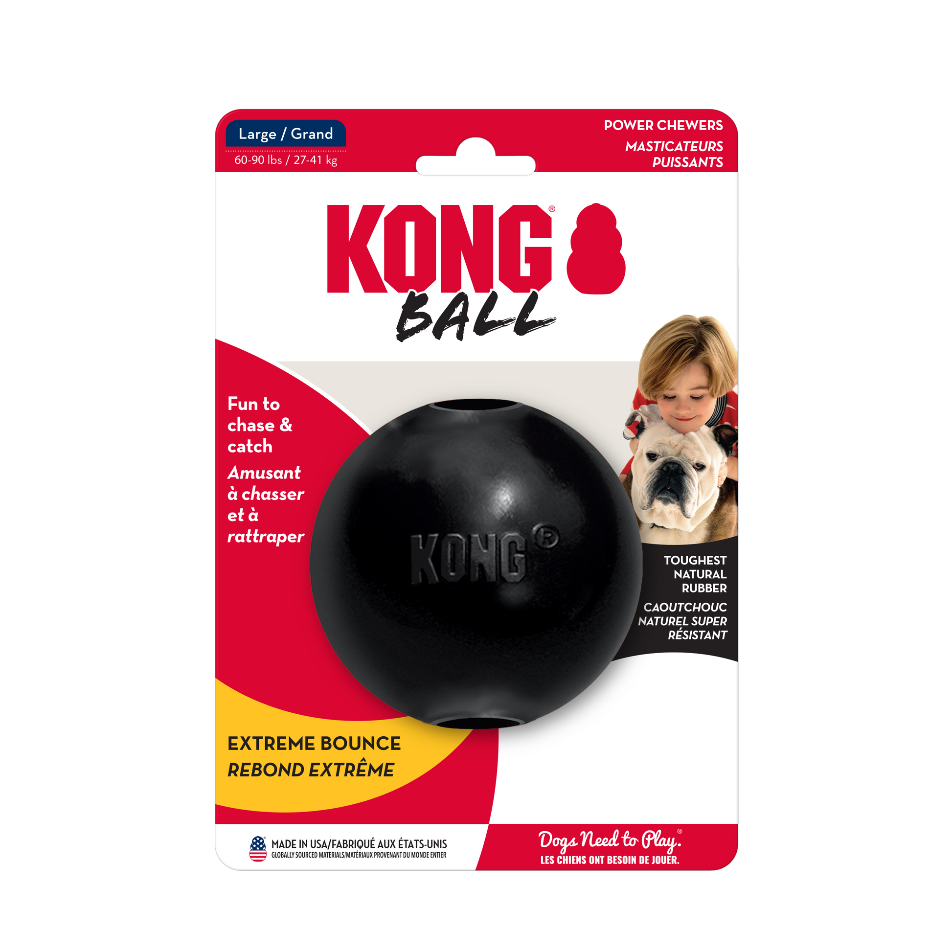 KONG Extreme Ball w/Hole Medium/Large 035585356730