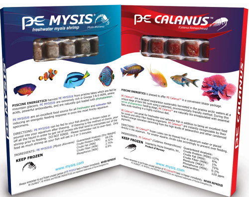 Piscine Energetics Mysis and Calanus Frozen Fish Food 8 oz SD - 5 - Aquarium